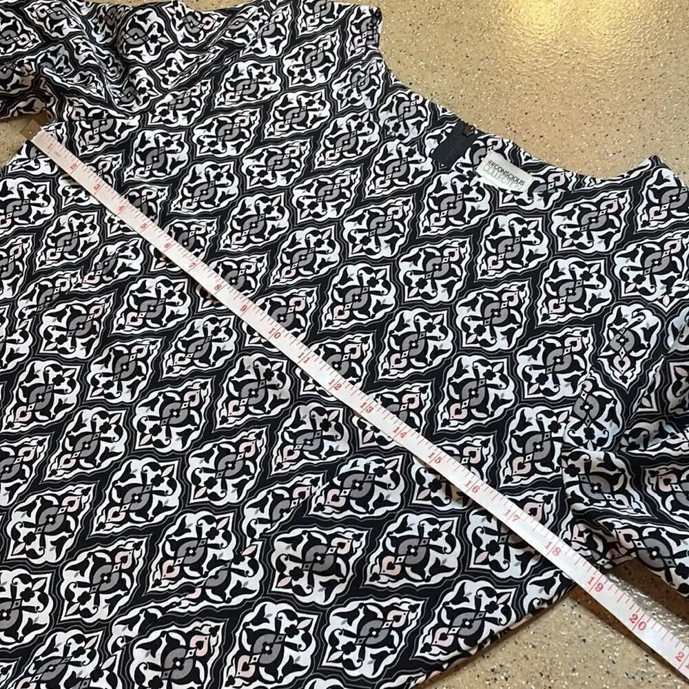 NEW Graphic Printed Fit & Flare Dress sz 10 - Picture 9 of 16